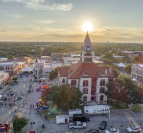 Erath County Courthouse at Sundown on the Square 2017